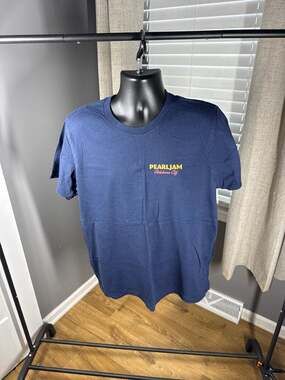 Pearl Jam Oklahoma City Tour T-Shirt September 20 2022 Cowboy Blue XL